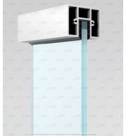 Handrail HR-19 Aluminum Glass Railing Handrail Profile for Balcony and Staircase, Modern Heavy Design, Durable Finish, Easy Installation for Indoor and Outdoor Projects 